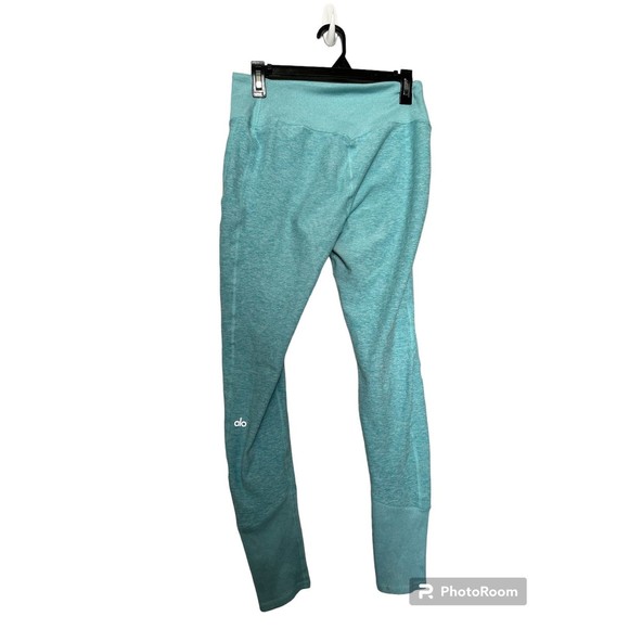 Alo heathered teal Leggings size‎ L - Picture 2 of 4